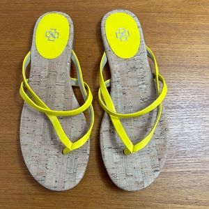 New Ann Taylor Yellow Flip Flops/Sandals